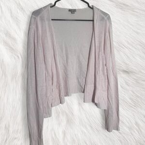 Fairycore BabyPink JJill linen cotton cardigan adorable delicate coquette vibes